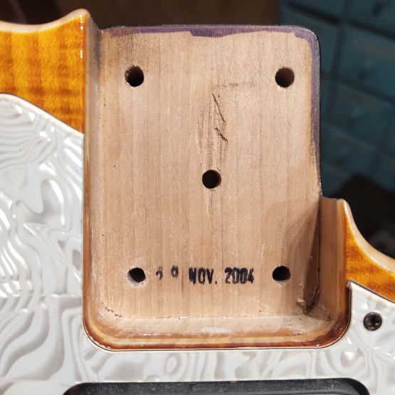 Vigier Excalibur Surfreter Special Fretless Amber 2004 France безладовая электрогитара
