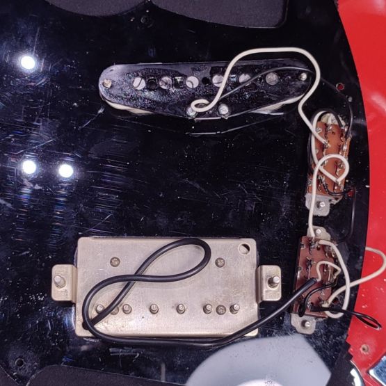 ‌Fender JT-95 Jag-Stang Fiesta Red 1997 Japan электрогитара
