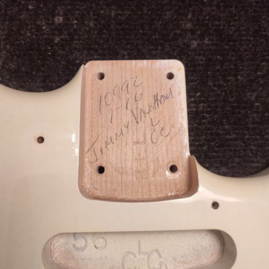 Fender Custom Shop Jimmie Vaughan Stratocaster Aged Olympic White 2019 USA электрогитара