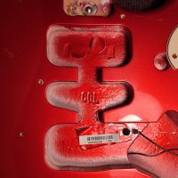 Fender American Standard Stratocaster Chrome Red 2002 USA электрогитара