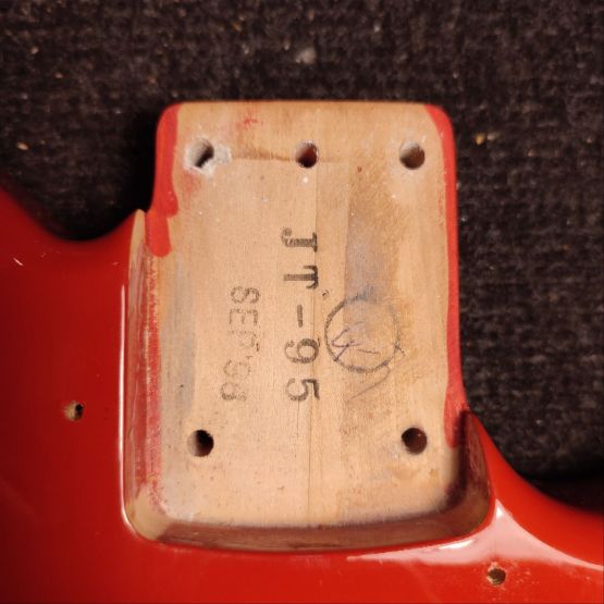 Fender JT-95 Jag-Stang Fiesta Red 1998 Japan электрогитара
