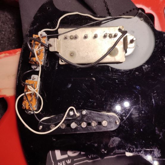 Fender JT-95 Jag-Stang Fiesta Red 1996 Japan электрогитара