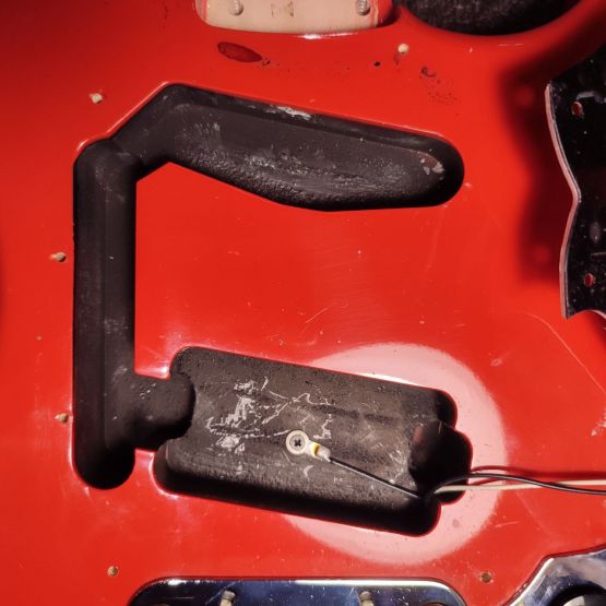 Fender JT-95 Jag-Stang Fiesta Red 1996 Japan электрогитара