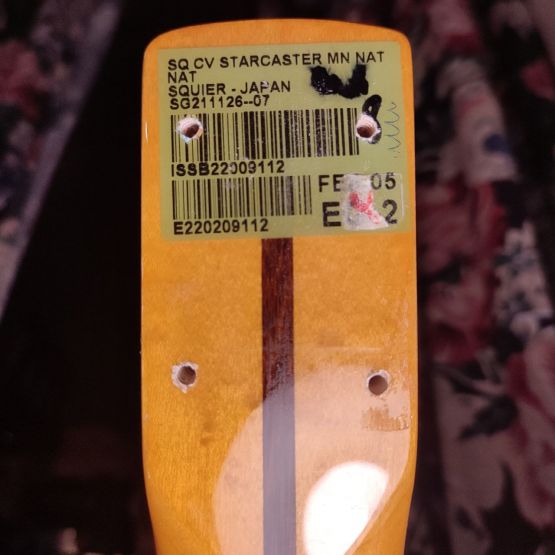 Squier Classic Vibe Starcaster Natural 2022 Indonesia электрогитара