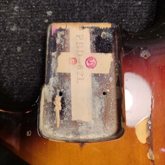 Fender PB62L Precision Bass Left Handed 3-Tone Sunburst 1983 Japan леворукая бас-гитара