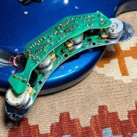 Ernie Ball Music Man StingRay EX 4 H Pearl Blue 2000 Japan бас-гитара