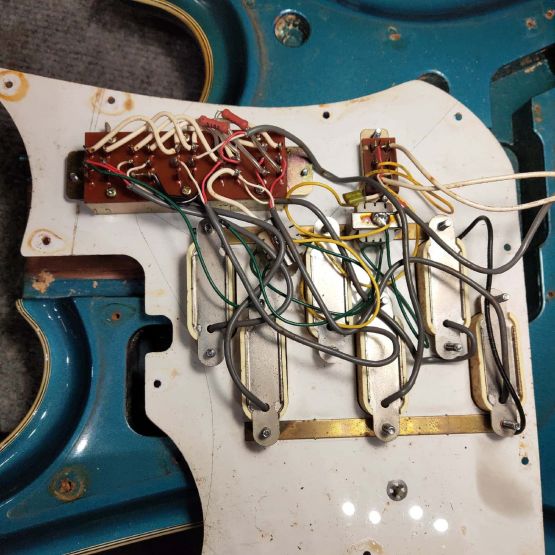 Teisco Spectrum 5 Metallic Blue 1966 Japan электрогитара