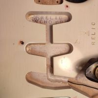 Fender Partcaster Custom Shop Ancho Poblano Stratocaster Body 2019, Stevie Ray Vaughan Stratocaster Neck 2008 White Blonde USA электрогитара