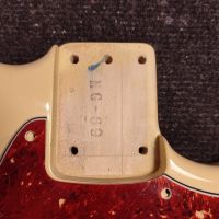 Fender MG69 Mustang Yellow White 1994 Japan электрогитара