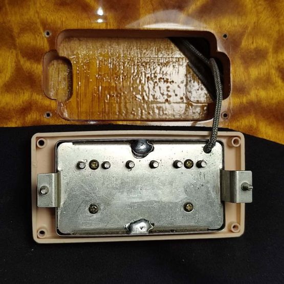 Gibson Custom Shop Special Order Les Paul Korina Classic Quilt Top Translucent Amber 1998 USA электрогитара