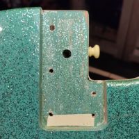 Danelectro 56-U3 Reissue Turquoise Sparkle 2002 Korea электрогитара