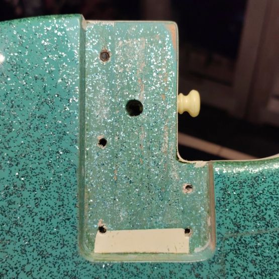 Danelectro 56-U3 Reissue Turquoise Sparkle 2002 Korea электрогитара