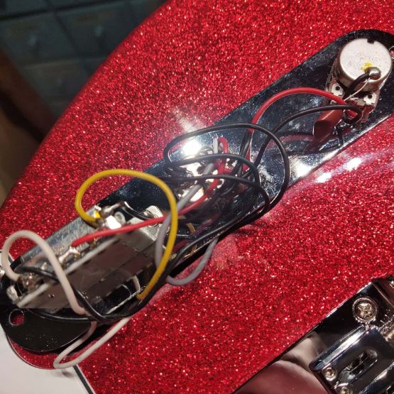Squier FSR Bullet Telecaster Red Sparkle 2018 Indonesia электрогитара