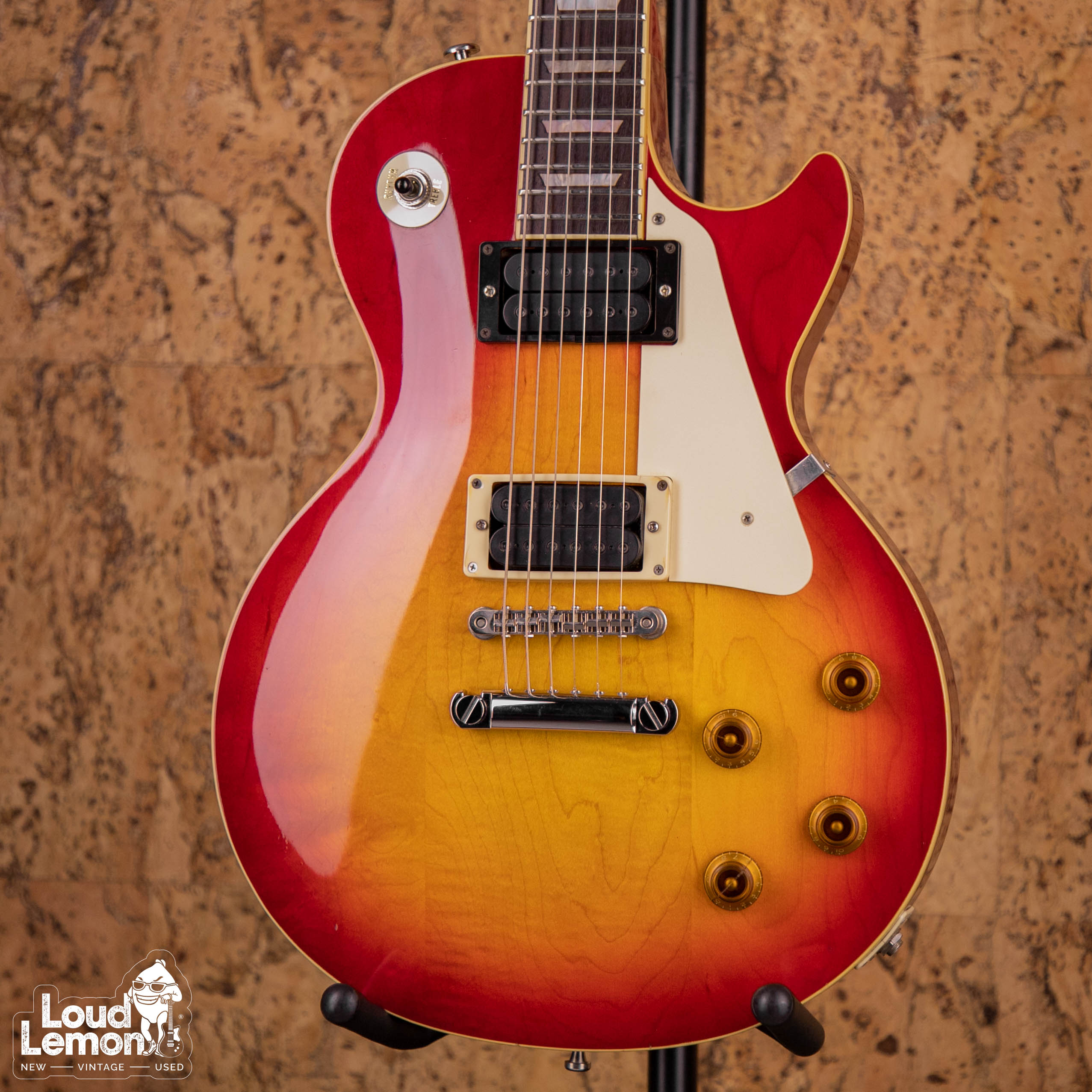 Aria Pro II LS-600 Leopard Cherry Sunburst 1981 Japan электрогитара —  купить в магазине винтажных гитар | Loud Lemon