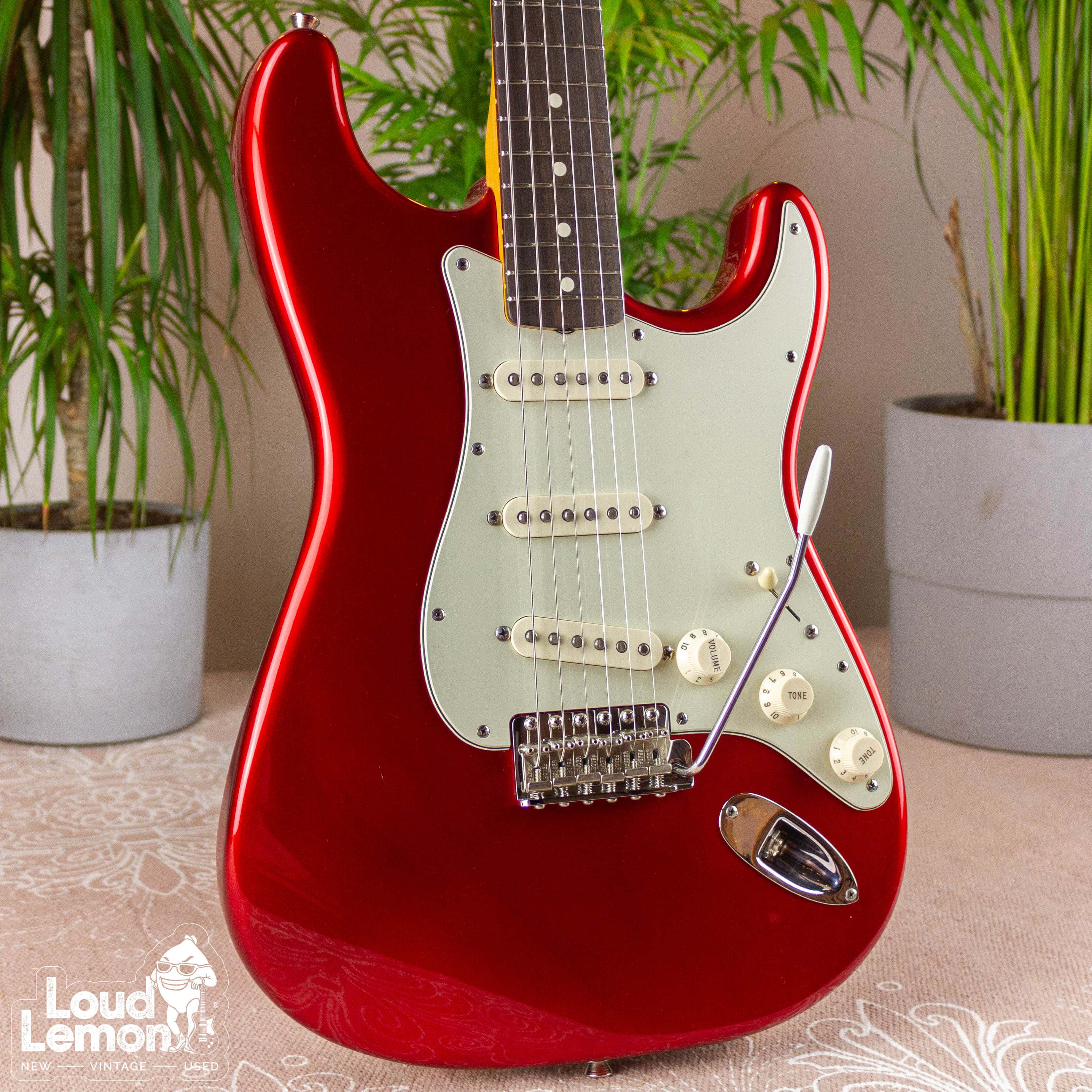 candy apple red american stratocaster