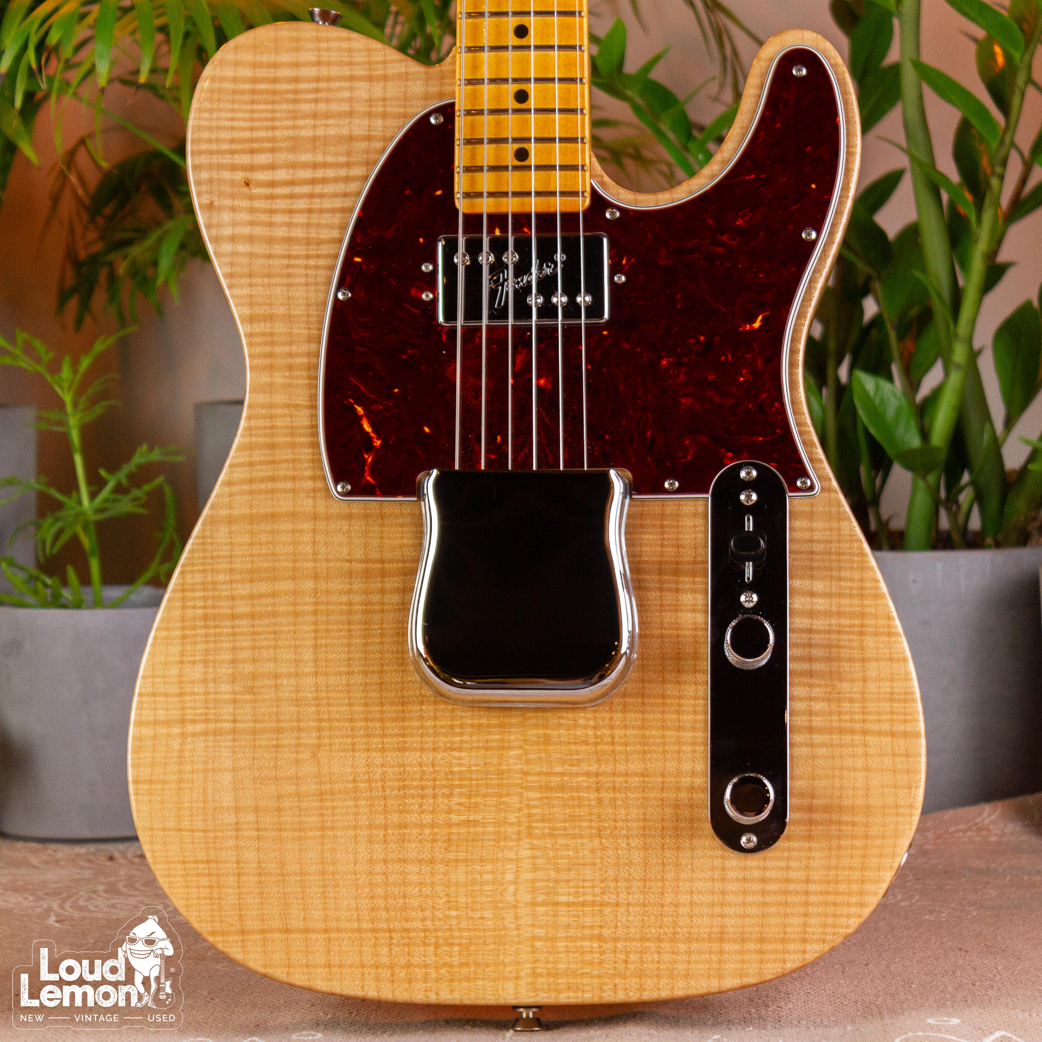 ‌Fender American Rarities Flame Maple Top Chambered Telecaster Natural 2019  USA электрогитара — купить в магазине винтажных гитар | Loud Lemon