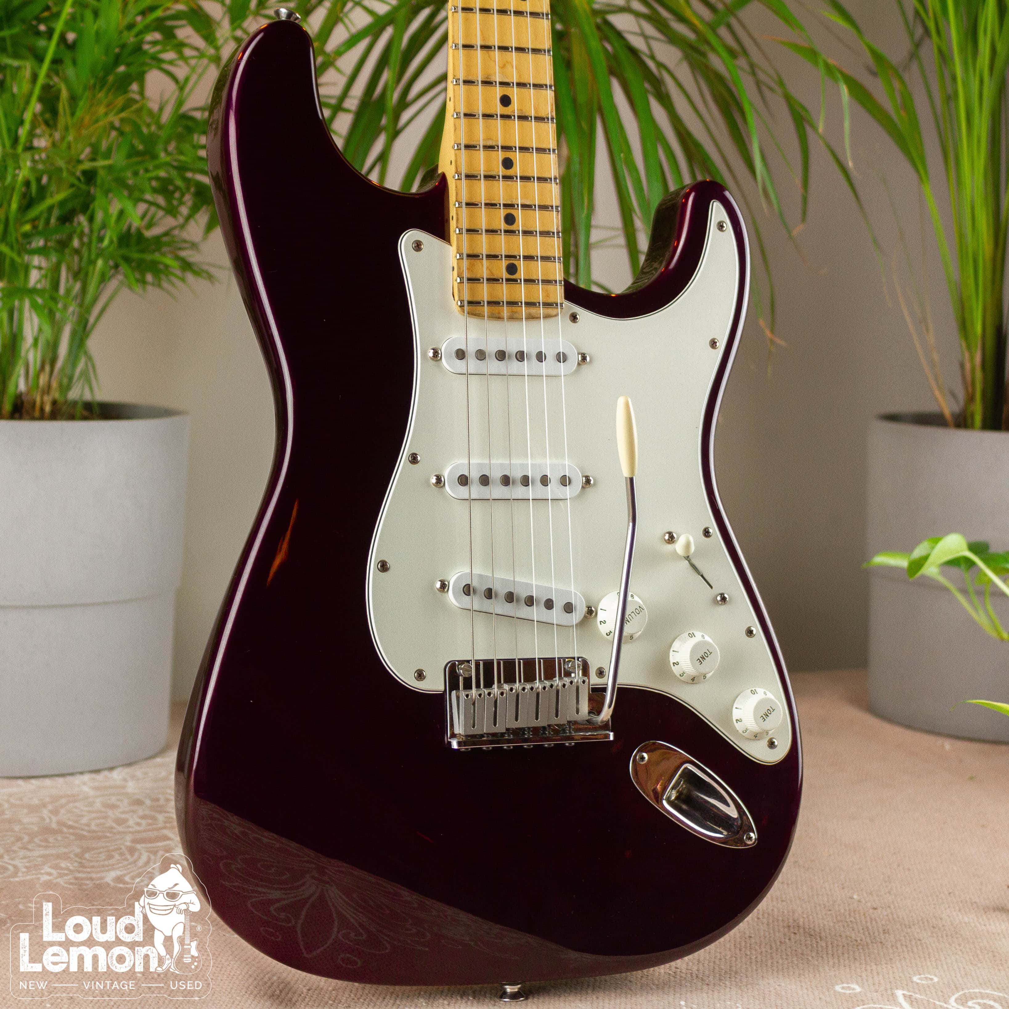 fender stratocaster midnight wine