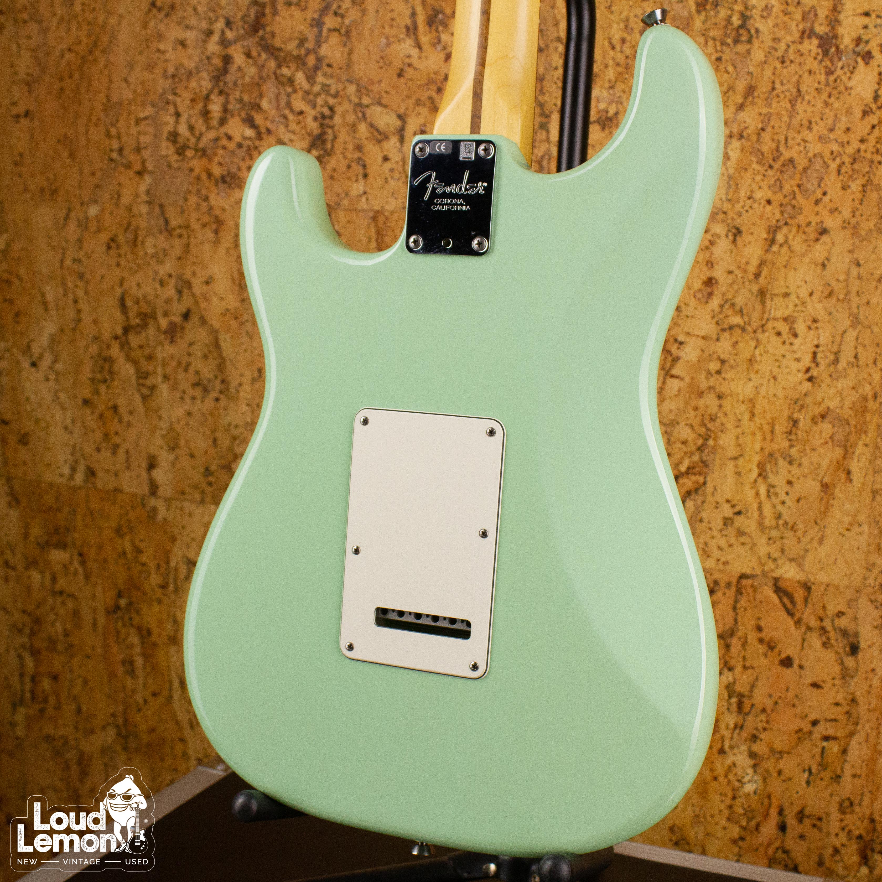 fender american standard stratocaster surf green