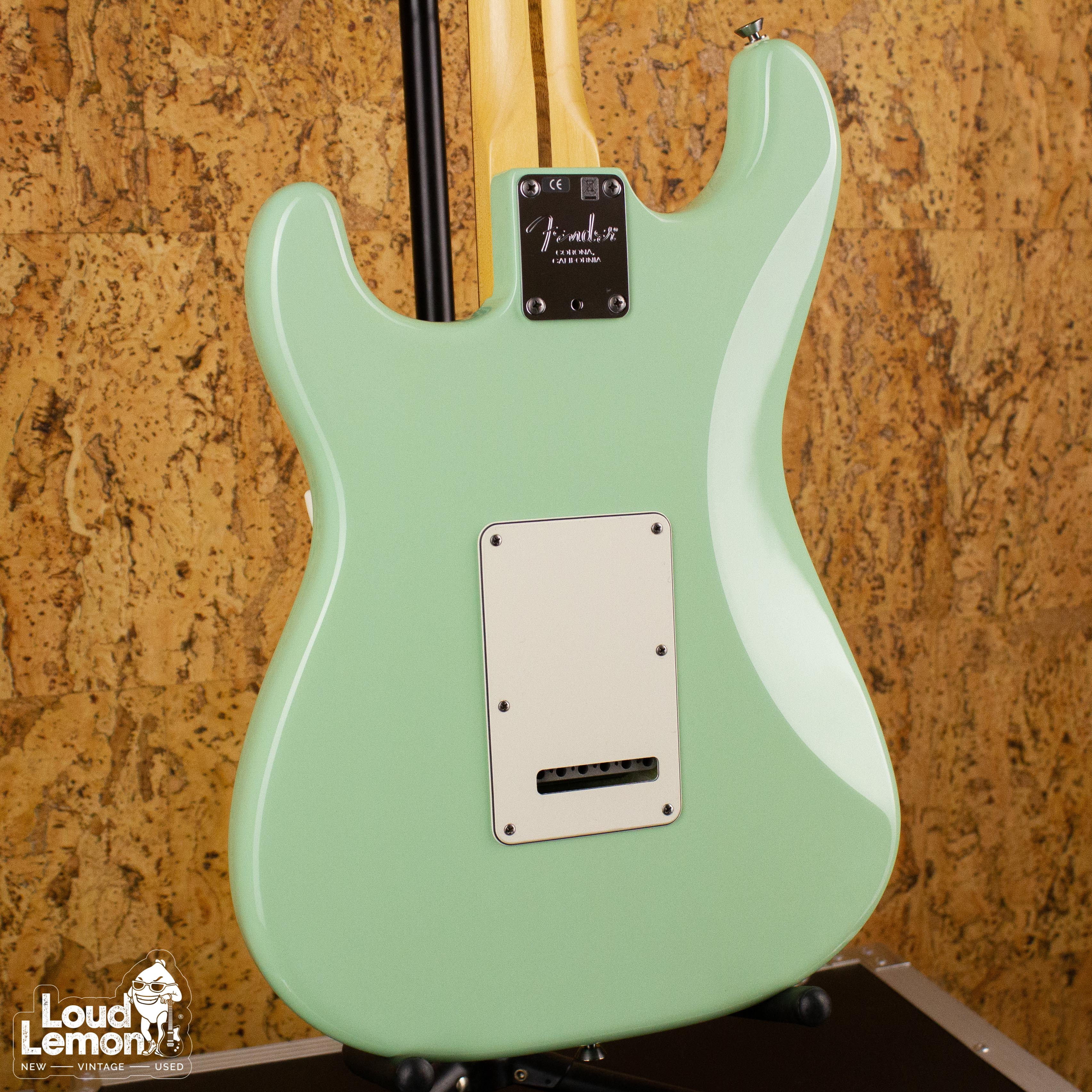 fender american standard stratocaster surf green