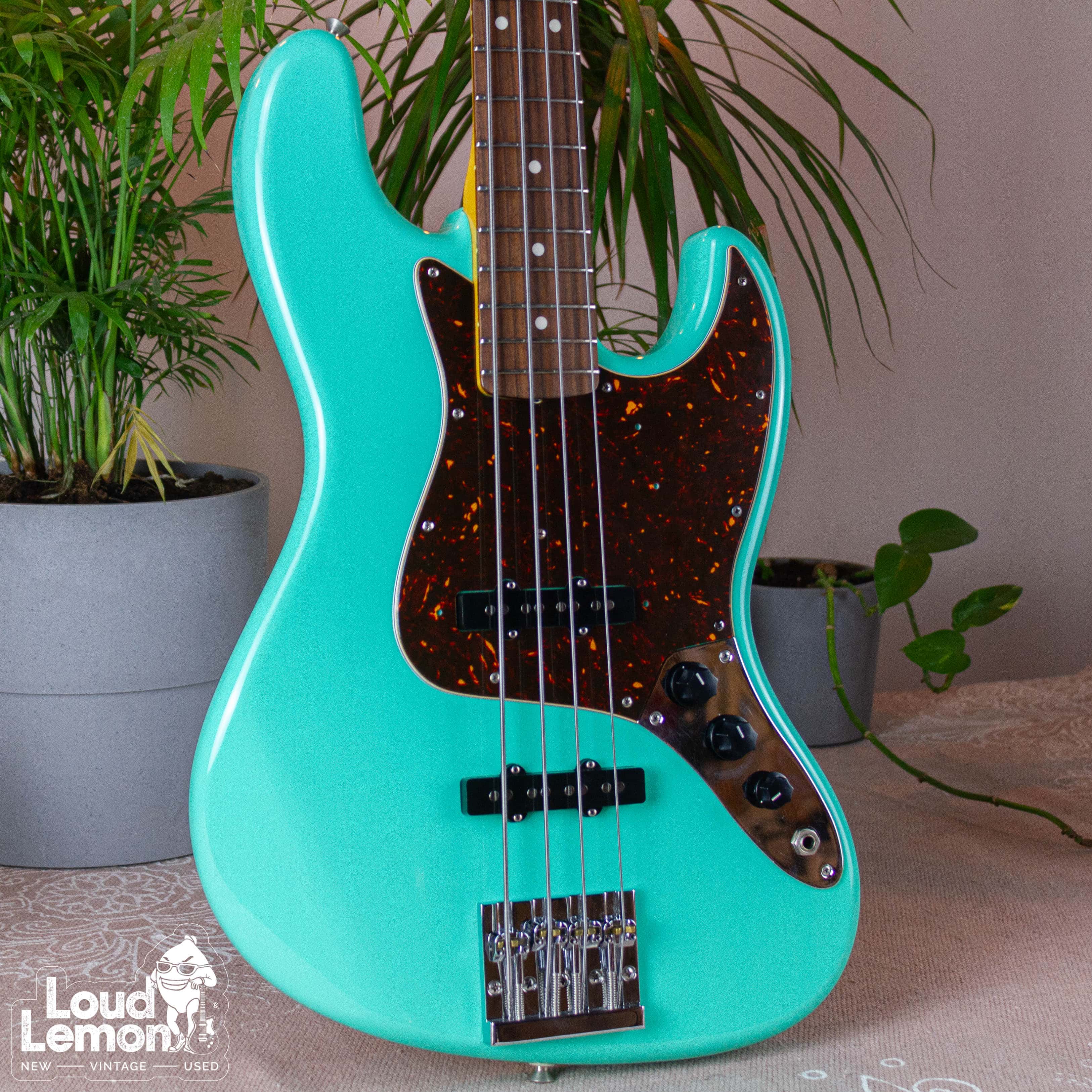 seafoam green jazz bass