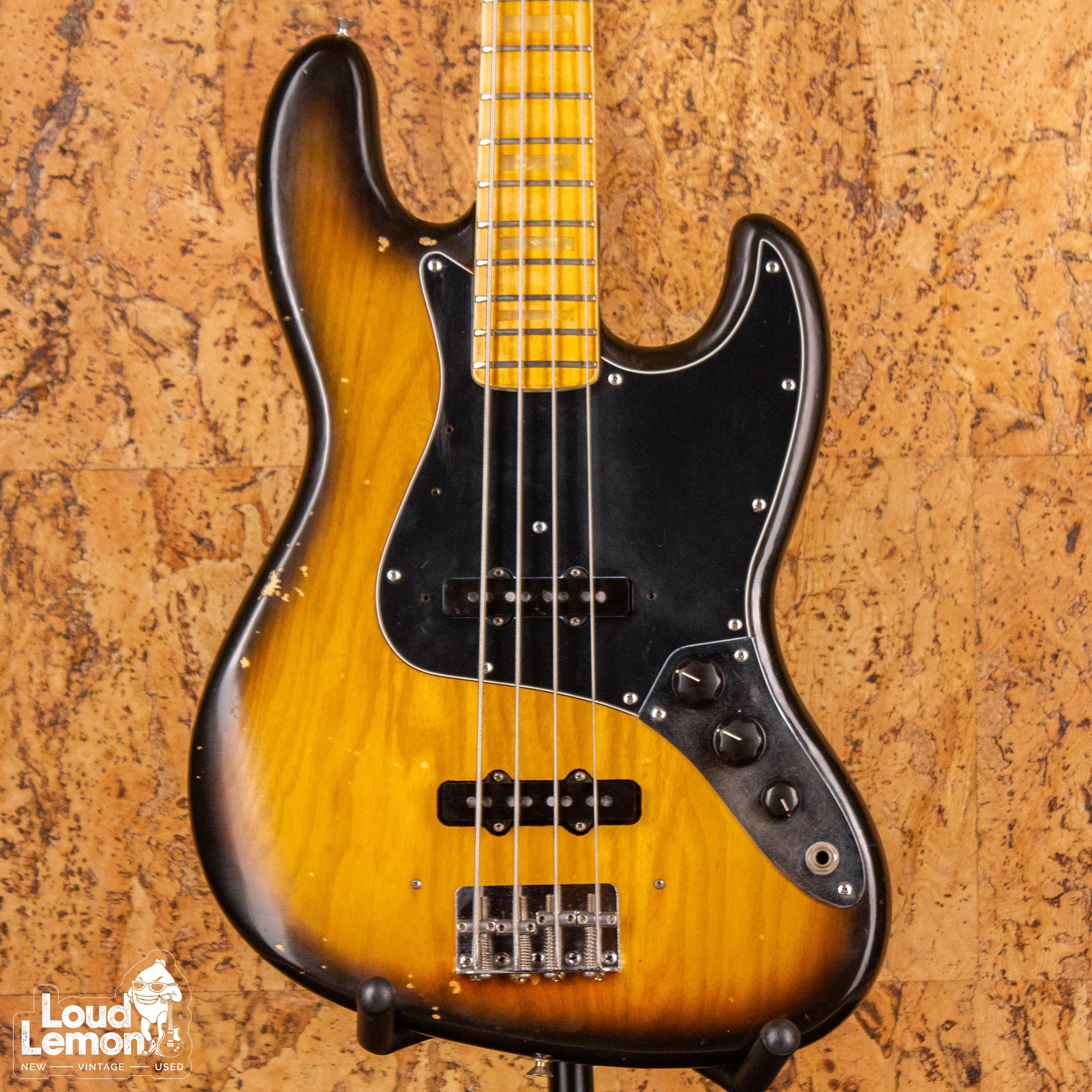 Fender Jazz Bass Sunburst 1975 USA бас-гитара — купить в магазине винтажных  гитар | Loud Lemon