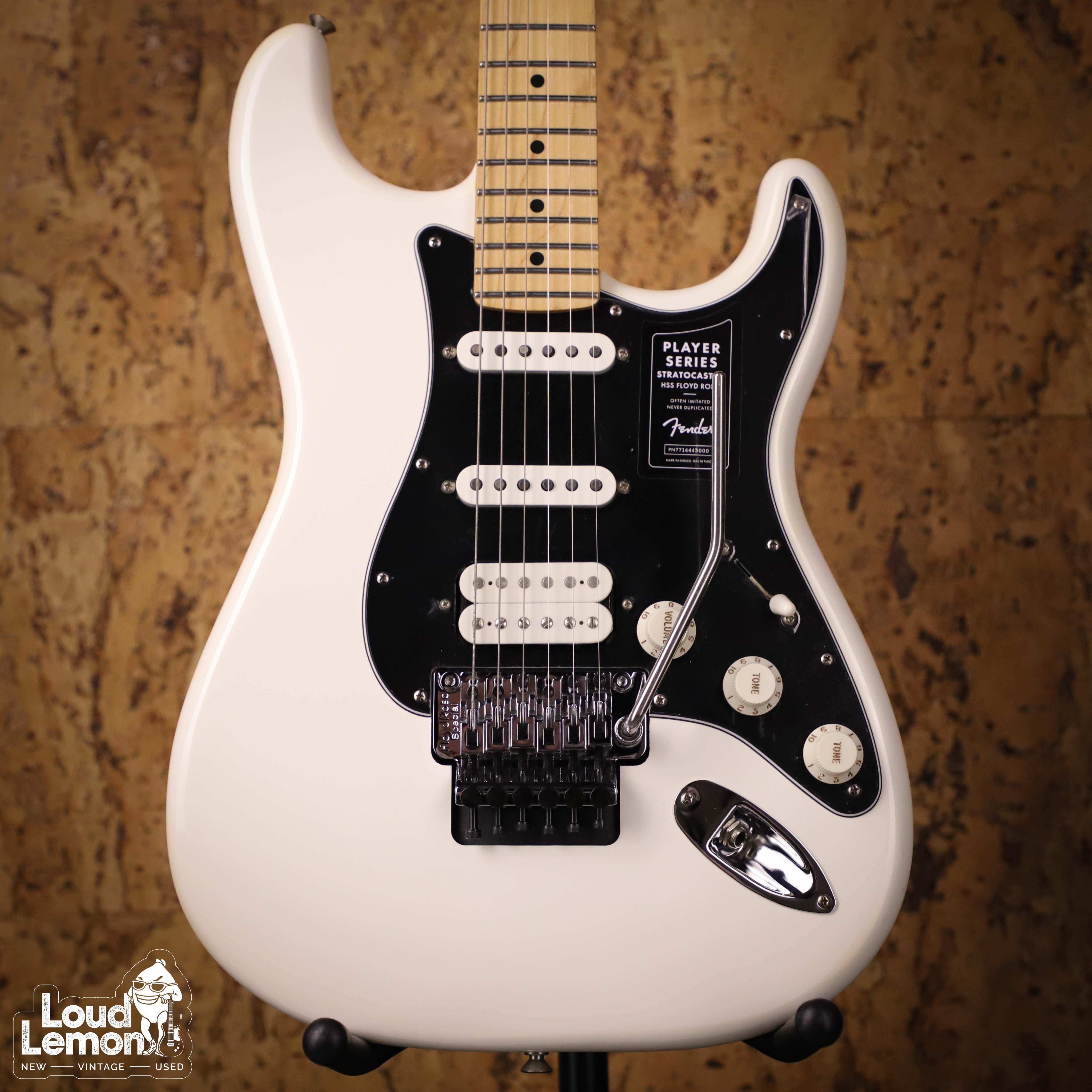 Fender Player Stratocaster Floyd Rose HSS Polar White 2021 Mexico  электрогитара — купить в магазине винтажных гитар | Loud Lemon