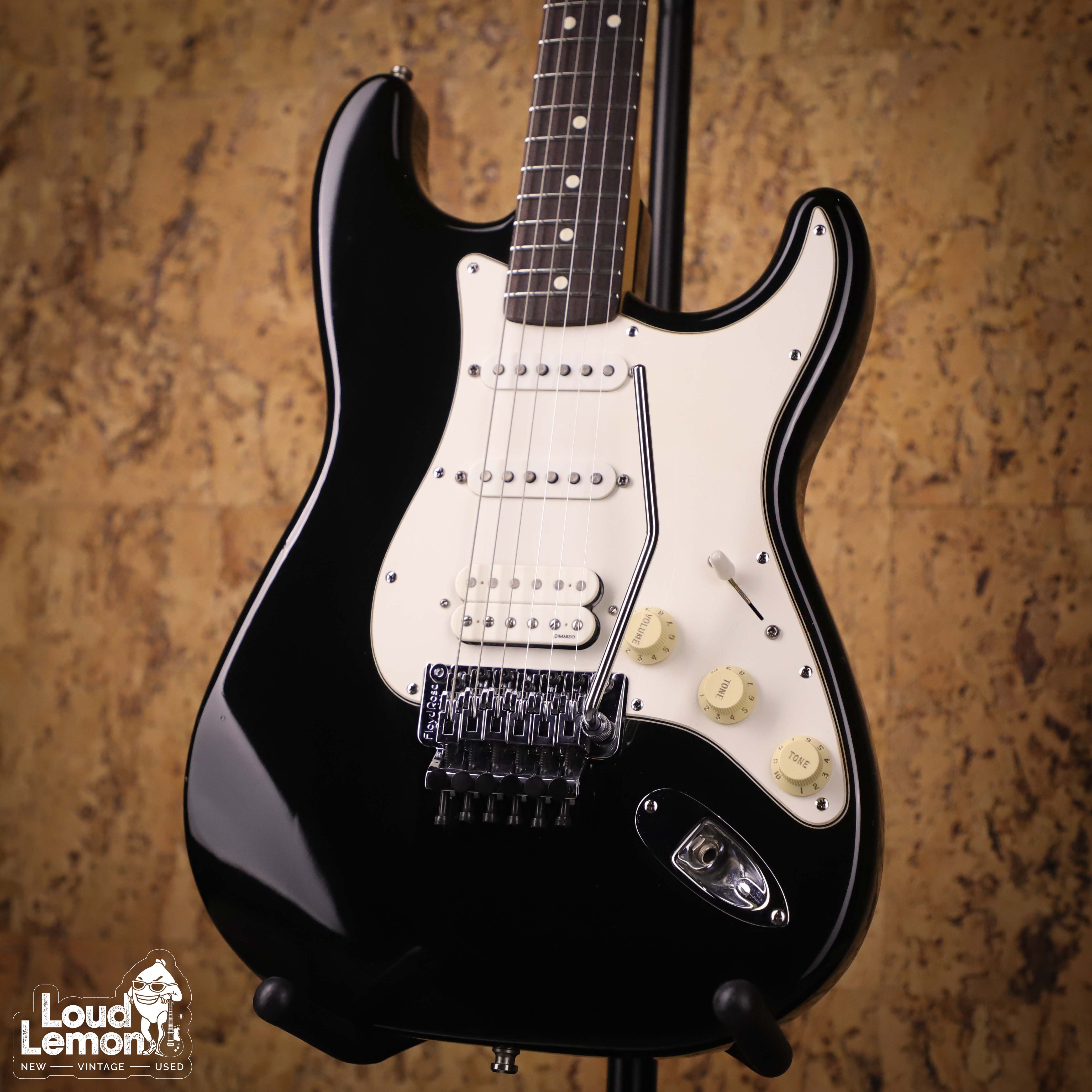 Fender Richie Sambora Standard Stratocaster Black 1995 Mexico электрогитара  — купить в магазине винтажных гитар | Loud Lemon