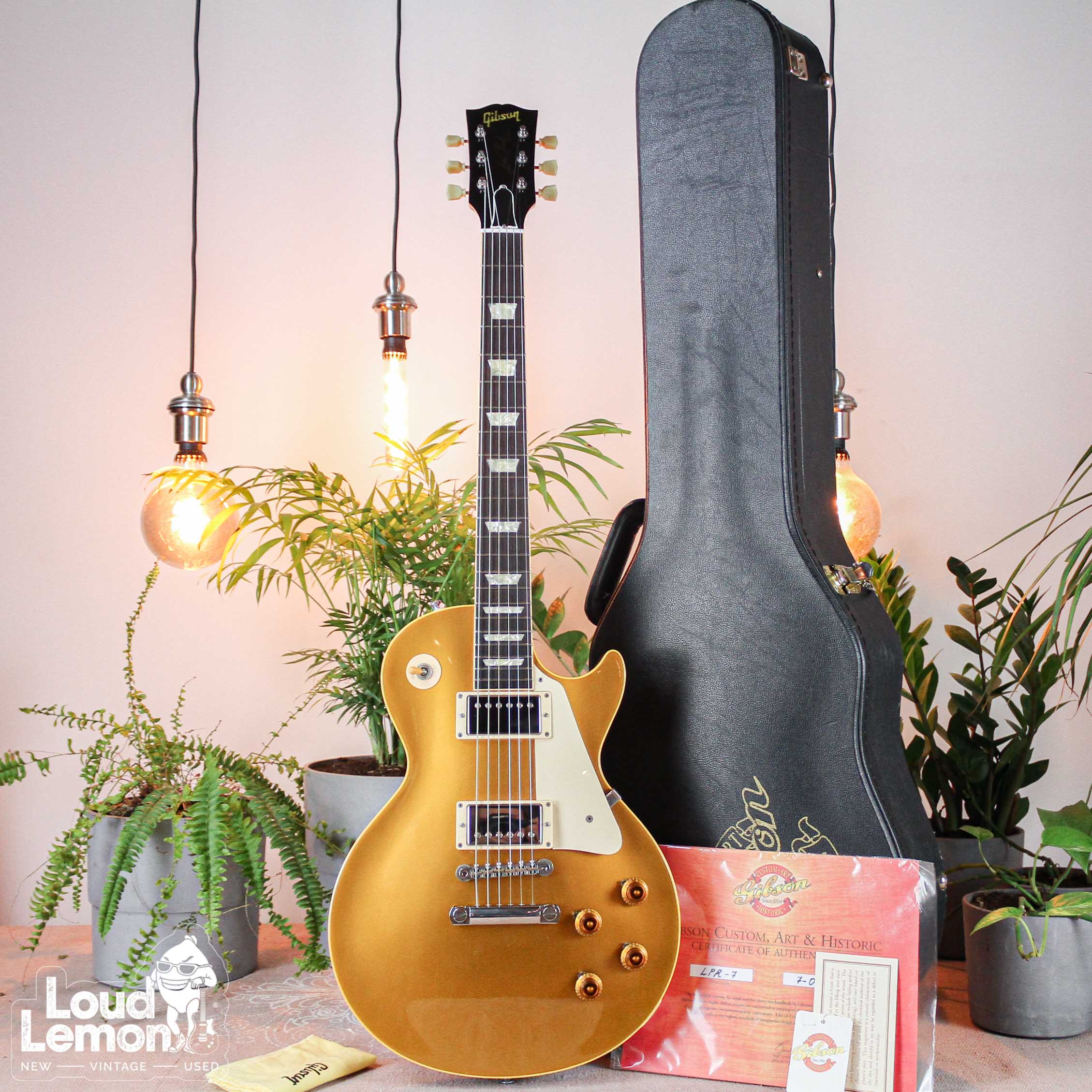 gibson les paul gold top custom