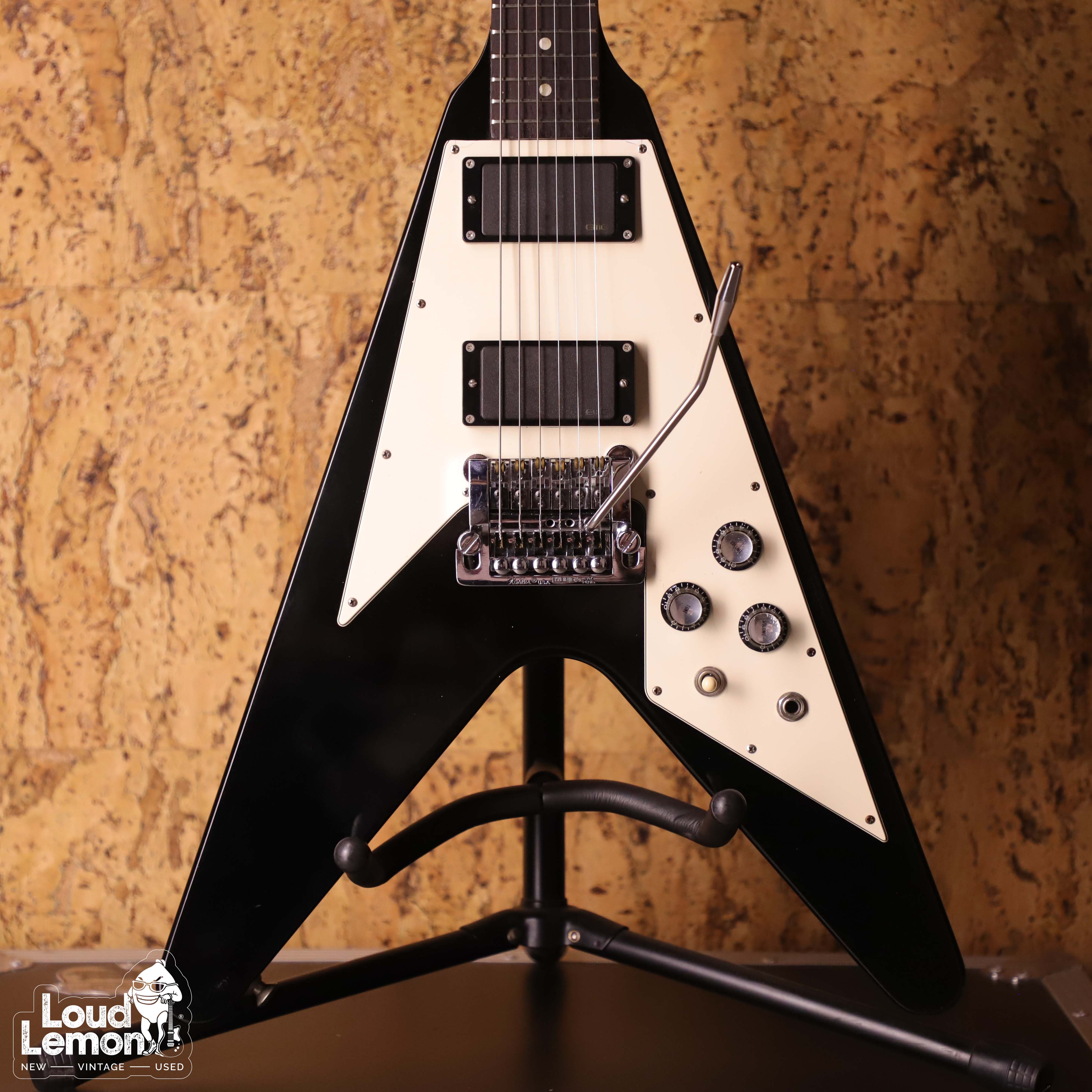 Gibson Flying V Factor X Ebony 2005 USA электрогитара — купить в магазине  винтажных гитар | Loud Lemon