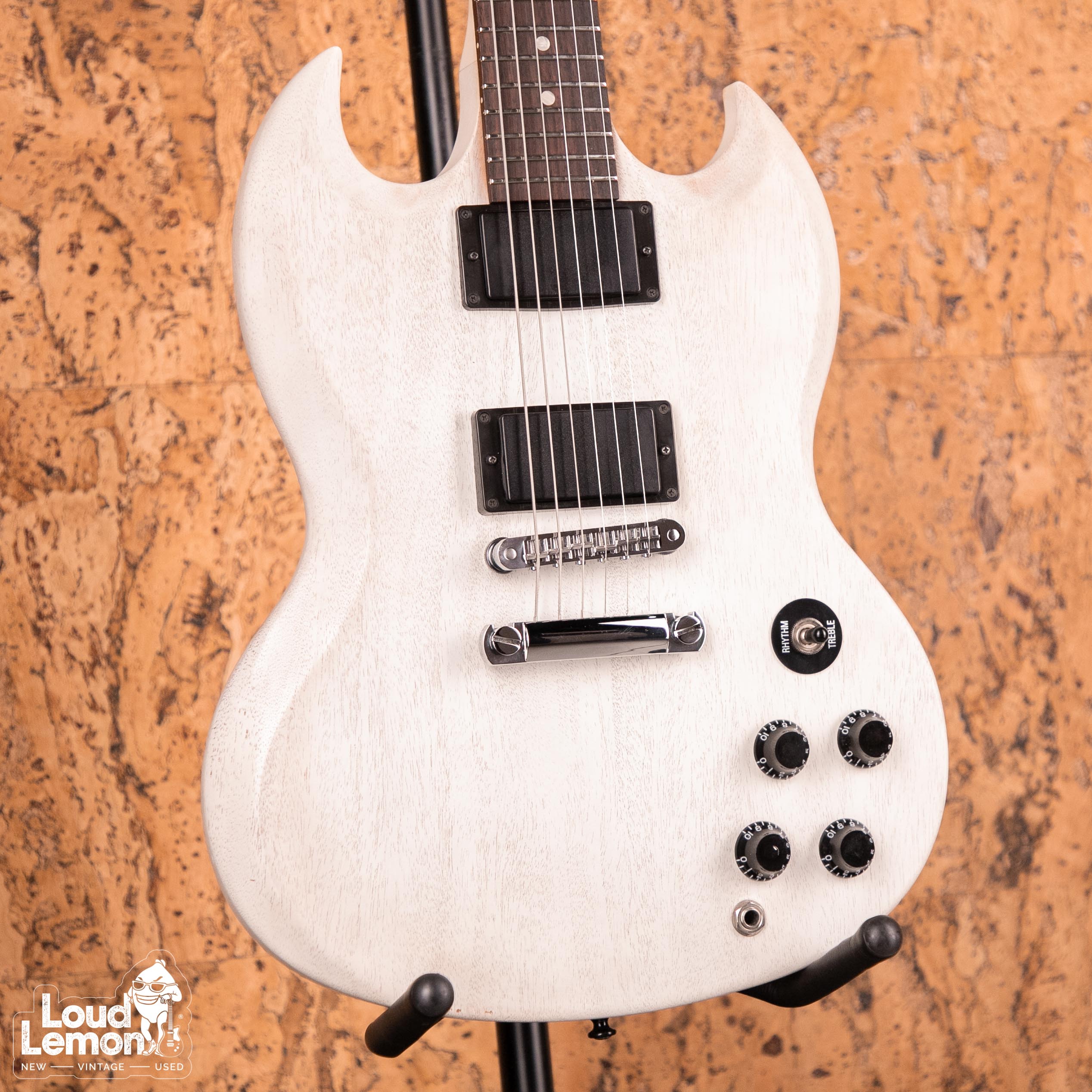 Gibson SGJ Trans White 2013 USA электрогитара — купить в магазине винтажных  гитар | Loud Lemon