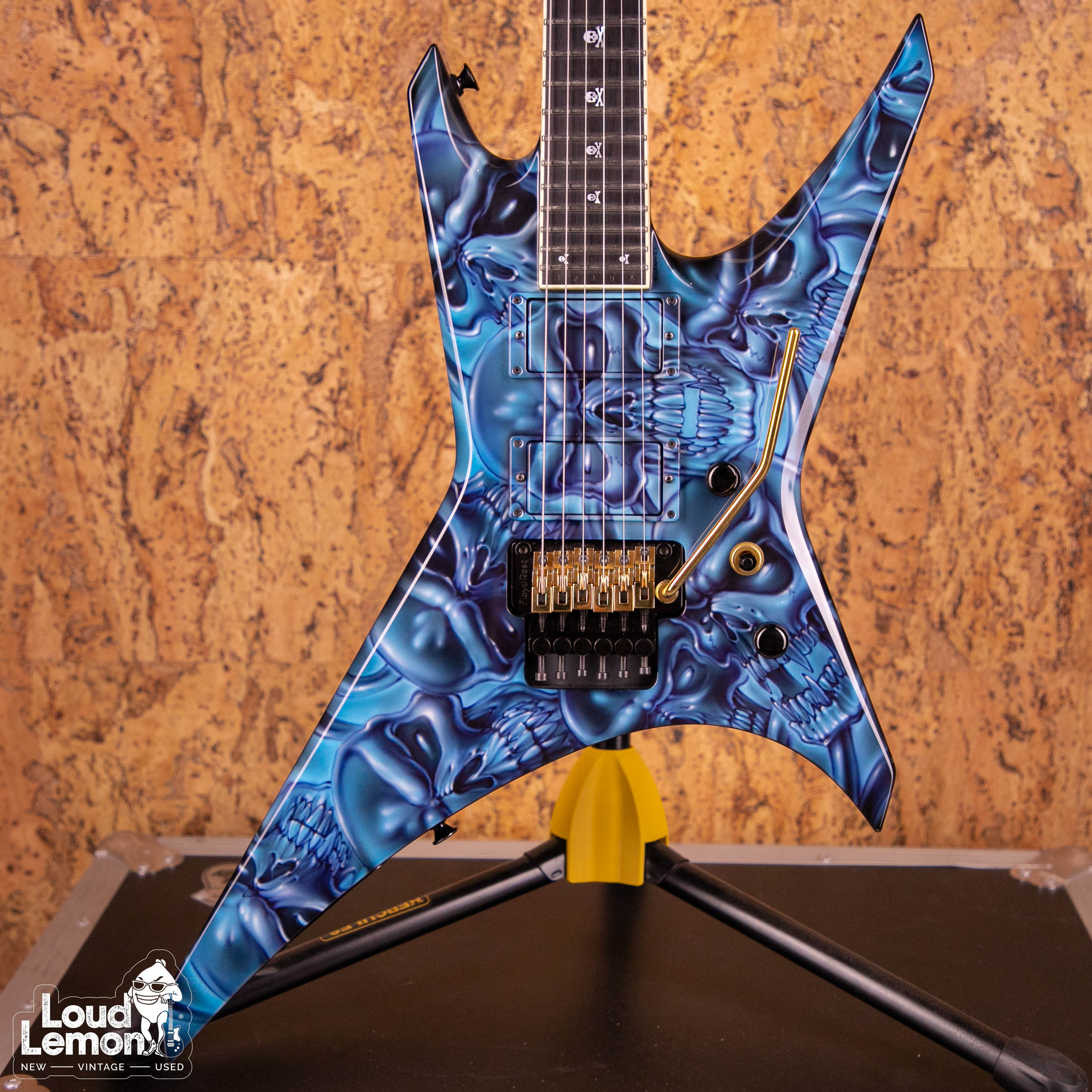 Jackson Custom Shop Mike Learn Skulls Graphic Warrior 2007 USA  электрогитара — купить в магазине винтажных гитар | Loud Lemon