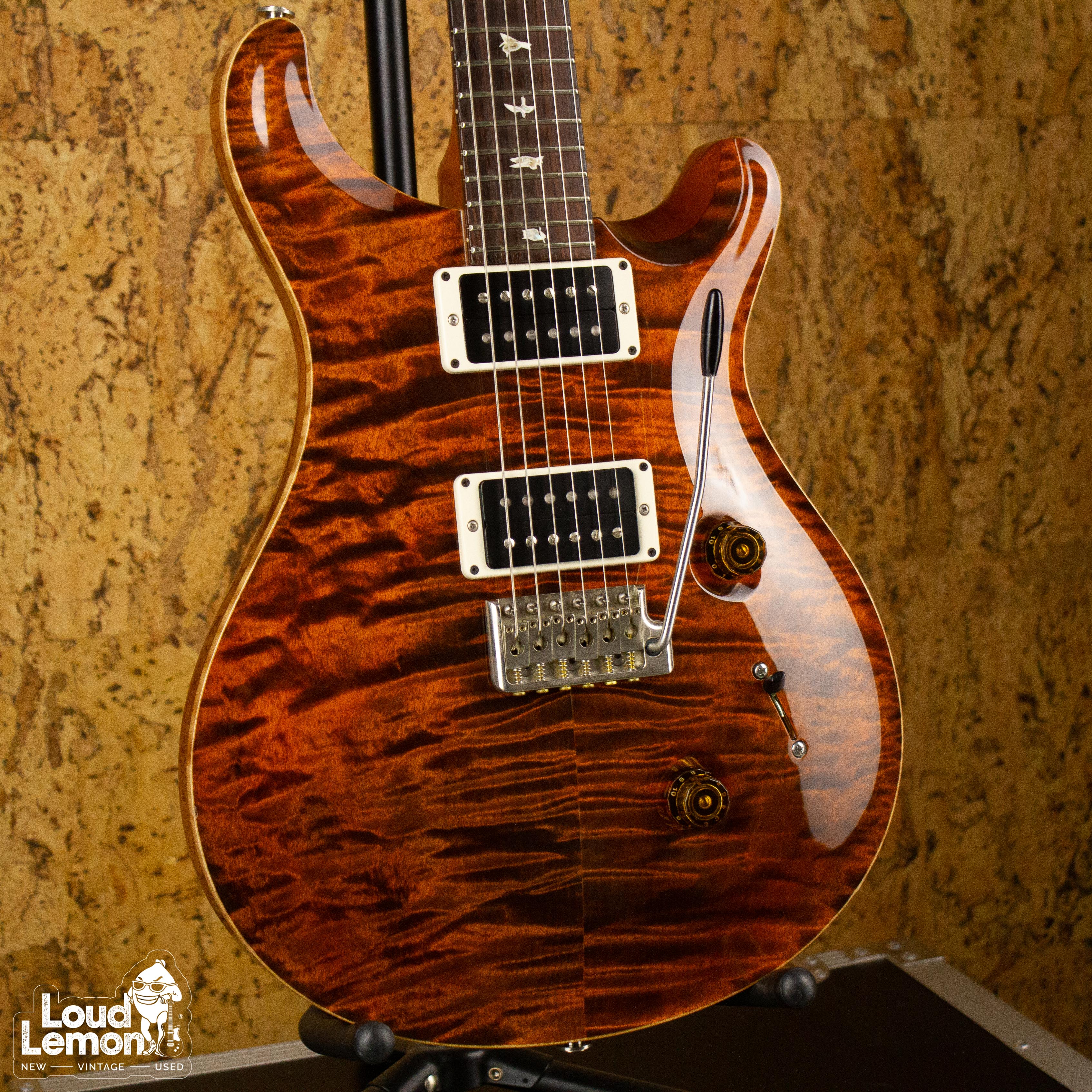 prs custom 24 orange tiger