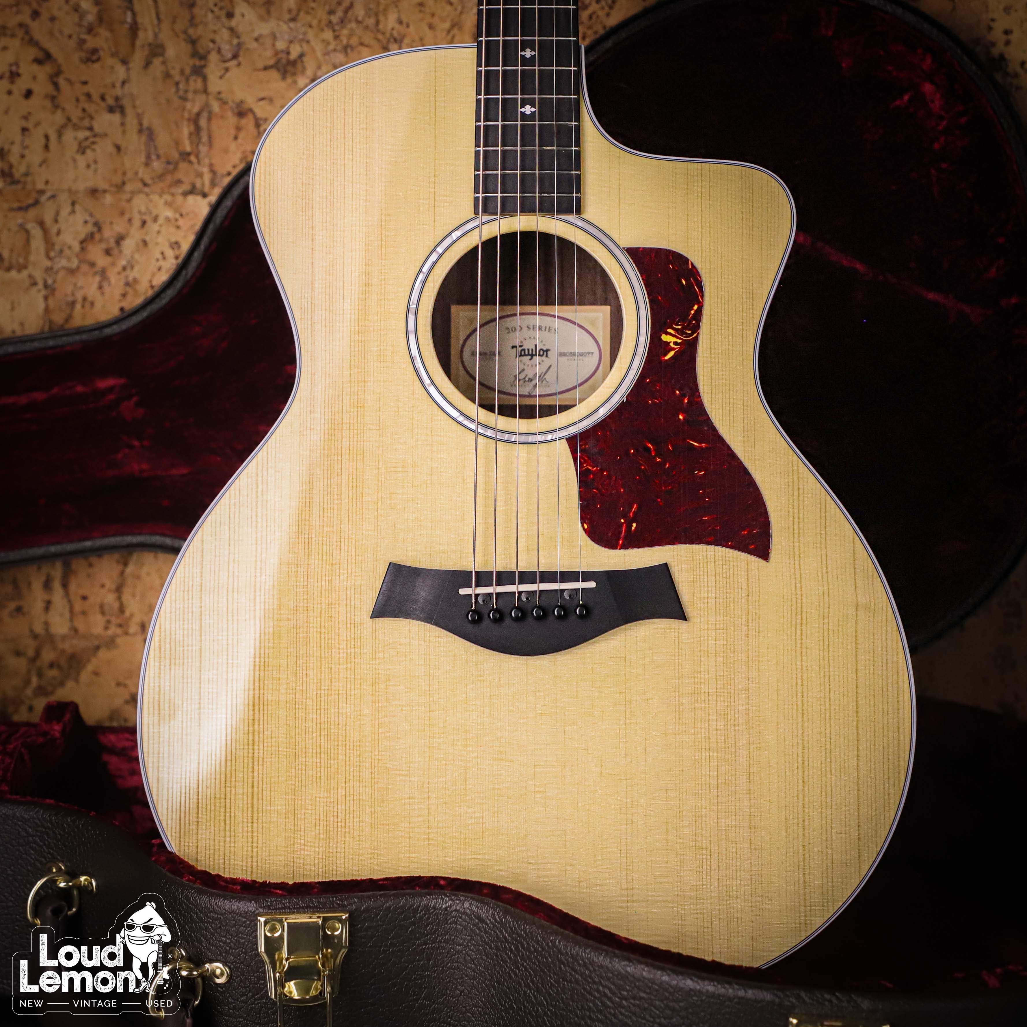 Taylor 214ce DLX Grand Auditorium Natural Mexico акустическая гитара —  купить в магазине винтажных гитар | Loud Lemon