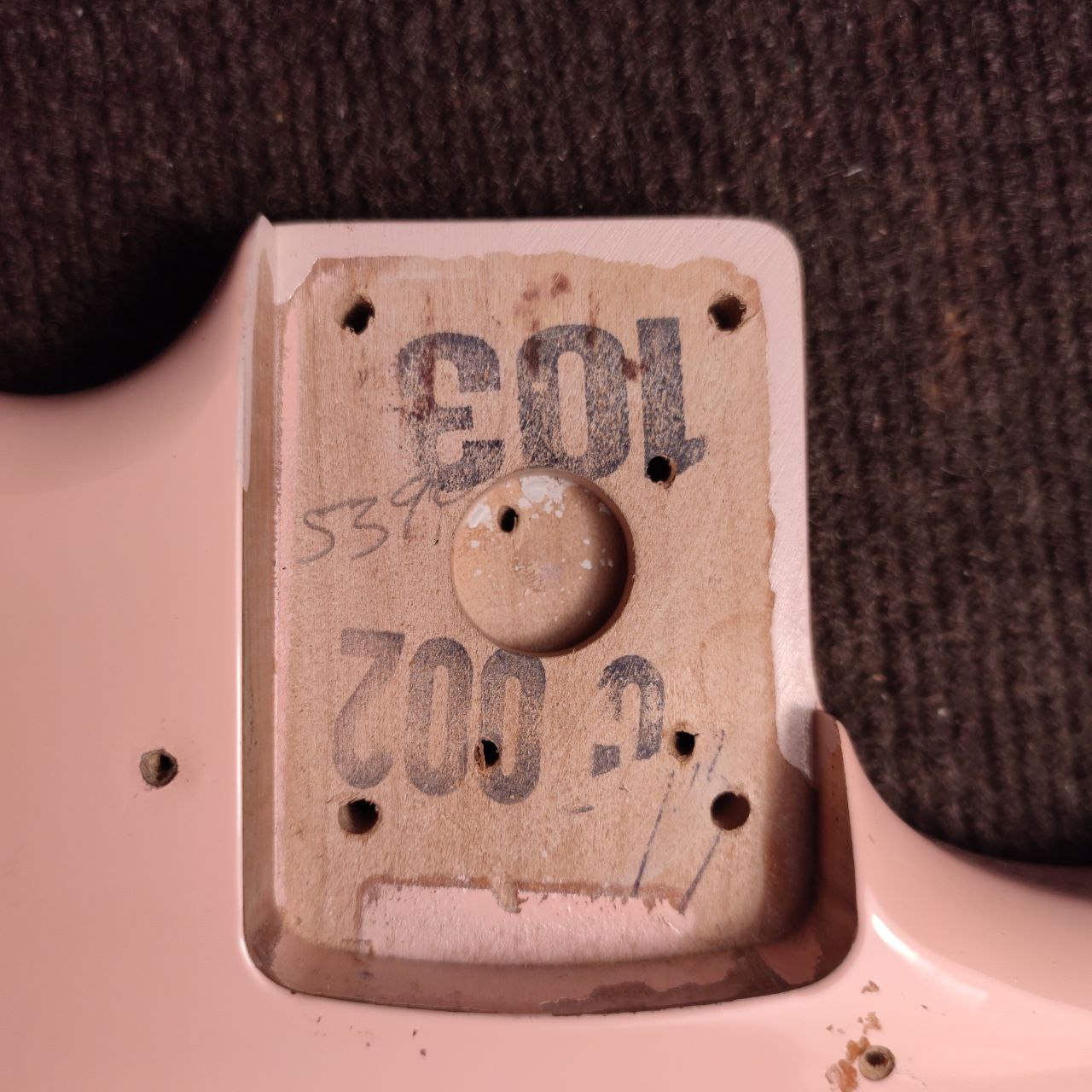 Fender mustang shell 2024 pink 2017